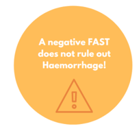 A negative FAST does not rule out haemorrhage!